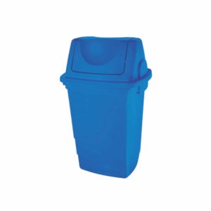 BASURERO TAPA BASCULANTE 30TLS AZUL