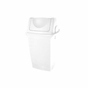BASURERO TAPA BASCULANTE 30LTS BLANCO