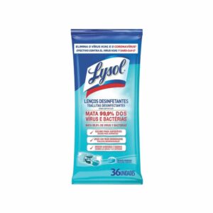 TOALLITA DESINFECTANTE LYSOL FRESCURA MARINA 9X36