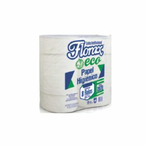 PAPEL HIGIENICO FLORAX ECO 8X300MTS