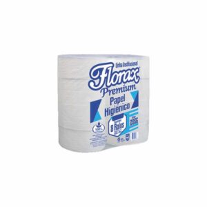 PAPEL HIGIENICO FLORAX 8X300MTS